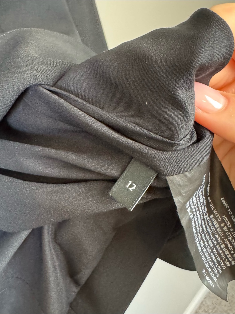 Theory Collarless Tuxedo Crepe Black Blazer 12 - Picture 11 of 11
